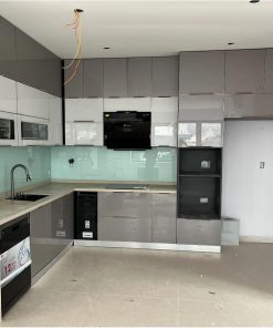 Alternative view of Tủ bếp nhôm cánh kính Châu Âu